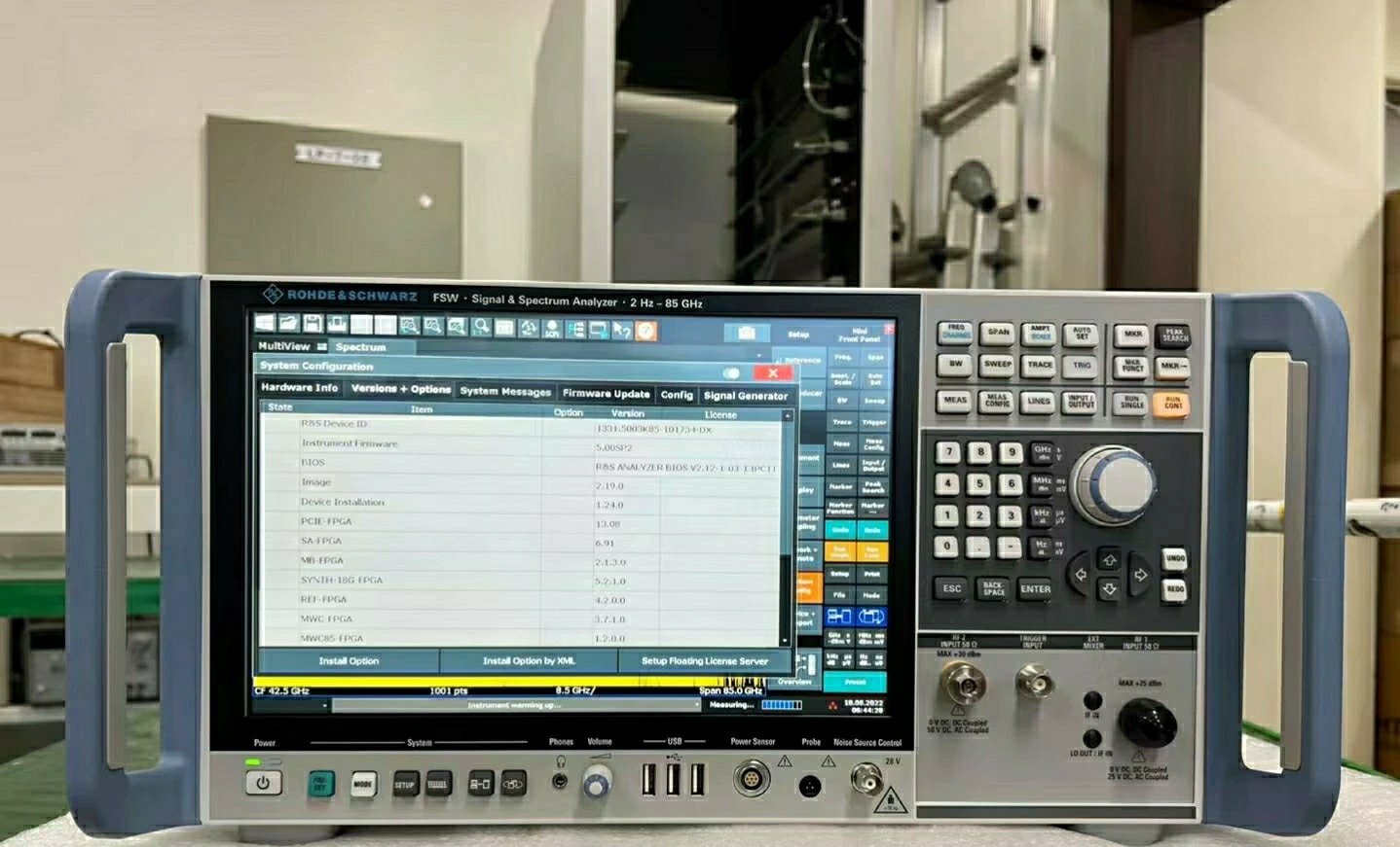Rohde & Schwarz FSW85 Ultra Wideband RF Spectrum Analyzer 85 GHz