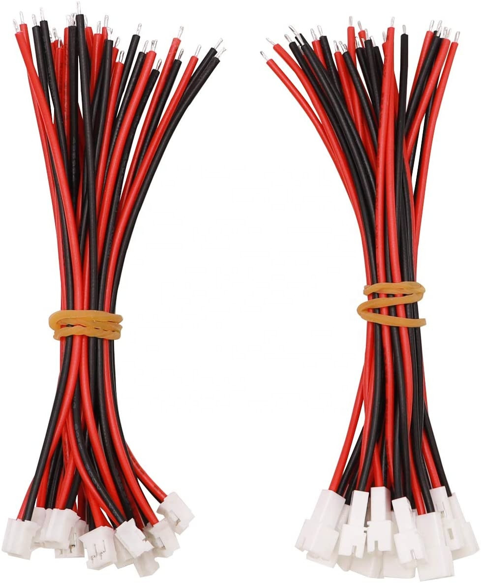 Micro Mini JST PH XH2.0 Electronic Wire Harness 2Pin Connector Plug Male Silicone