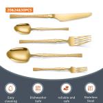 Stainless Steel Cutlery Set Small Waist Hammer Pattern Stainless Steel Western