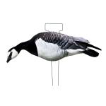 Waterproof Lifelike Silhouette Geese Decoy 1200g With Matte Black Coated Stake