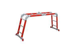 China Semi Insulating 3.5m 4X3 Fiberglass Multipurpose Ladder factory