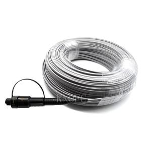 China 100M Waterproof Connector Mini SC APC Drop Fiber Optic Cable Pigtail factory