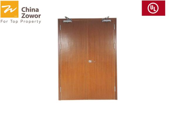 BS Certified Fireproof Wooden Doors With Vision Panel/ Melamine Finish/ China