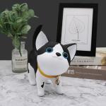 Unbreakable Cat Box Money Bank Vinyl PVC Material Black White color