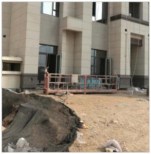 China Indonesia 6 meters 630kg ZLP630 temporary suspended rope platform for BMU factory