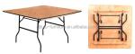 Industrial Style Iron Wood Restaurant Dining Tables Wood Folding Dining Table