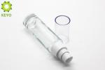 Clear Glass Foundation Bottle , Round Shape 30ml Empty Glass Pump Bottles