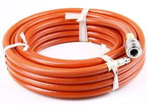 China Orange ID 1/4&quot; 5/16&quot; 3/8&quot; Short Air Hose Assembly With Quick Couplers factory