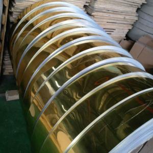 China Gold Mill Finished Mirror Polished Aluminum Sheet For Electric Appliance Panel factory