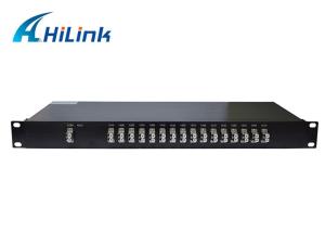 China Dual Fiber CWDM Mux Demux Module 1U Rack Mount 16ch Metal Port 1310nm~1610nm factory