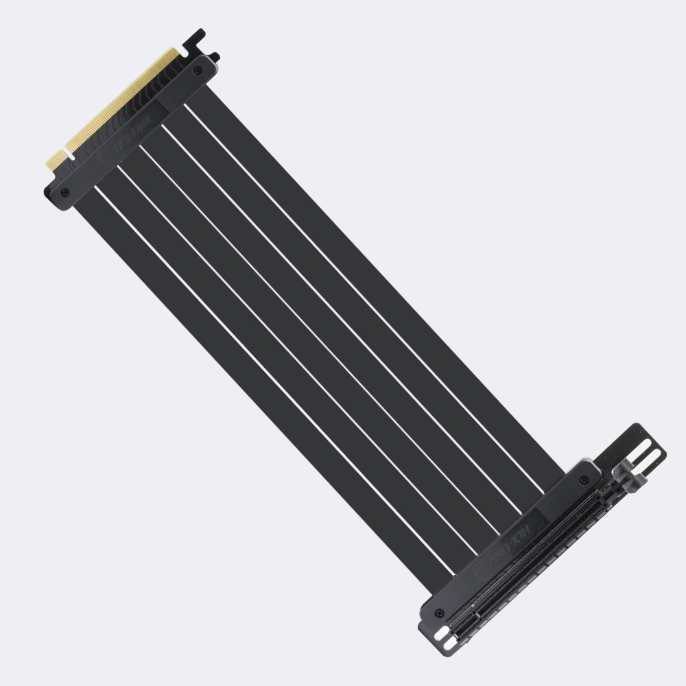 Riser Cable PCI-E 3.0 x16 High Speed Flexible Extender Card Extension Port, 90 Degree Adapter (300 mm)for Computer Graphic Card