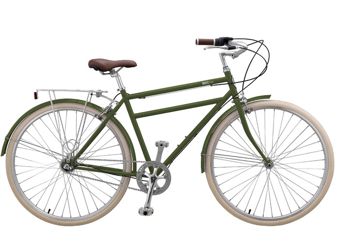 High grade hi ten steel colorful 36 holes 26 inch old style city bike for man with rear carrier