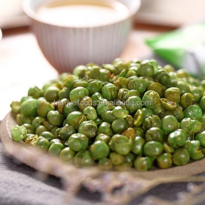 Hot Sell Green Peas Fresh Healthy Snack Wasabi Garlic Spicy Multi Flavor Pea Snacks