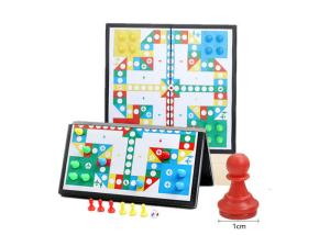 China Portable Folding Magnetic Activity Set Travel Magnetic Chess Board Game For Kids factory