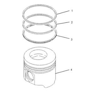 China 9Y6773 Piston Body Assy Cylinder Liner 9T-3133 Engine 9Y-6773 Ring 9T3133 Piston factory