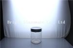 Custom tall glass candy jar with lid