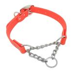 Silicone Half Chain Pet Dog Collar For No Pull Dog Walking And Pet Training