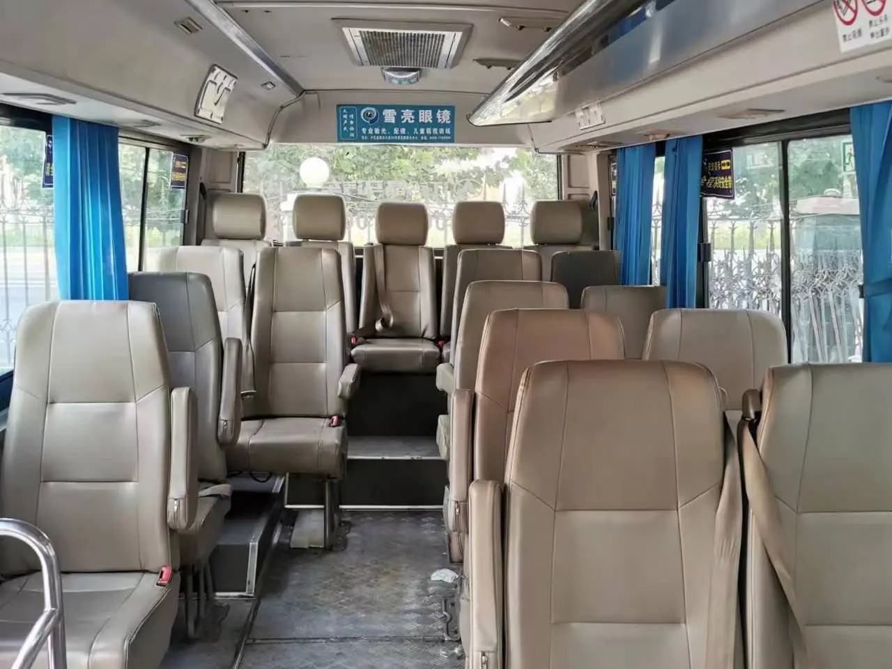 Used Shuttle Vans Front Engine 19 Seats Folding Door Sliding Windows RHD/LHD Isuzu Engine 2nd Hand JMC Bus JMV6609