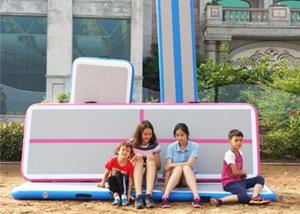 China Cheerleading 6m Mini Inflatable Air Track Tumbling Mat Gymnastic Equipment factory