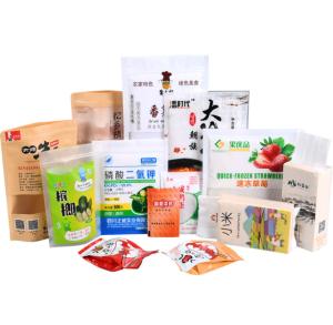 China Food Grade OPP Frozen Food Packaging Bag 100 micron-120 Microns Heat Sealed factory