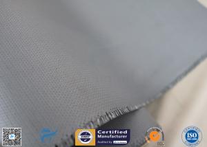 China Non - Adhesive 0.45mm Gray Color 510g High Insulaiton Silicone Coated Fiberglass Fabric factory