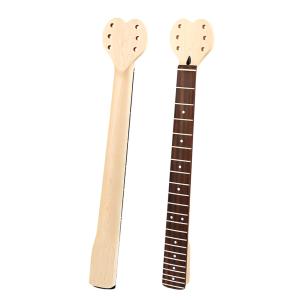 China Durable Heart Shaped Head 6 String Bass Guitar Neck 22.83 Inches Length factory