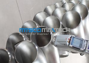 China WP316L Stainless Steel Flanges Pipe Fittings 90 Degree Elbow , Long Radius Elbow factory