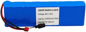 China 18650 Li Ion Battery Pack 48v 10ah 36v Lithium Ion Battery For Electric Bike factory