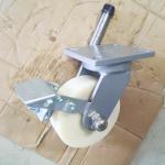 8x3 Inch Super Heavy Duty Nylon Casters With Brake Wide Wheel Lockable Trolley