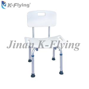 China Aluminum Elderly Disabled Folding Shower Seat Non Slip Adjustable factory