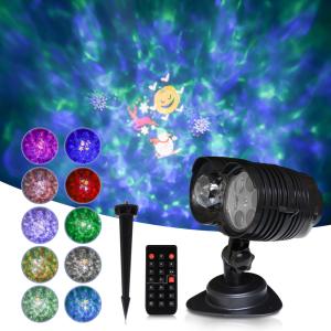 2021 New Telescope Dual Ocean Wave Projector Lamp Night Light Snowflake