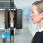 Dc 12v / 24v Power Supply Smart Glass Door Lock For Iron Door Types
