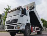 White SHACMAN Light Dump Truck L3000 4X2 300hp Euroll White Dump Truck