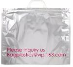 Reusable Grocery Shopping Box Zipper Top Nonwoven Aluminum Cooler Bag Thermal