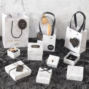 China Marble Jewelry Packaging Box Ring Earrings Bracelet Box Box on sale