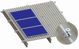 Ballasted Aluminium Solar Module Mounting System Roof Series KF-HK-BA01