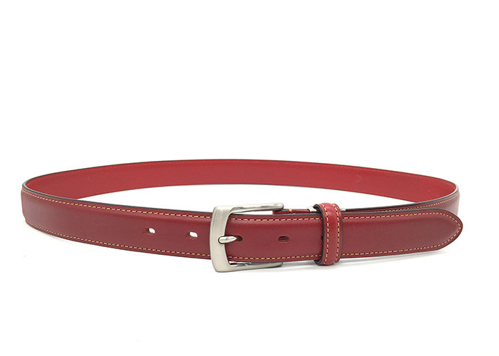 3.0cm Red Women'S Fashion Leather Belts For Trousers