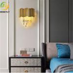 5W Luxury LED Modern Wall Light Crystal Metal Clear E14 Bulb Base