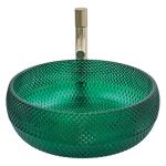 Countertop Mounted Glass Vessel Sinks Crystal Bathroom Wash Wash Basin