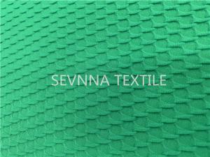 China Grass Green 250gsm Recycled Swimwear Fabric Solid Athletic Beach Party factory