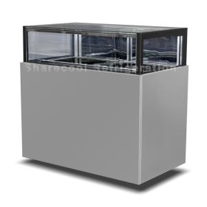 China 1.5m Macaron Display Fridge Two Drawers Stainless Steel Chocolate Fridge For Shop factory