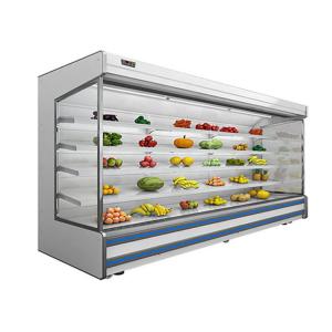 Vegetable Open Air Chiller Multideck Juice Fruit Mall Refrigerator