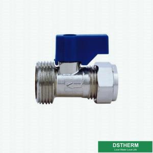 China Chrome Plated Customized Forged Brass Mini Ball Valve Middle Weight Male Connection factory
