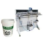 Semi Automatic Bucket Cylindrical Screen Printing Machine Single Color Curved