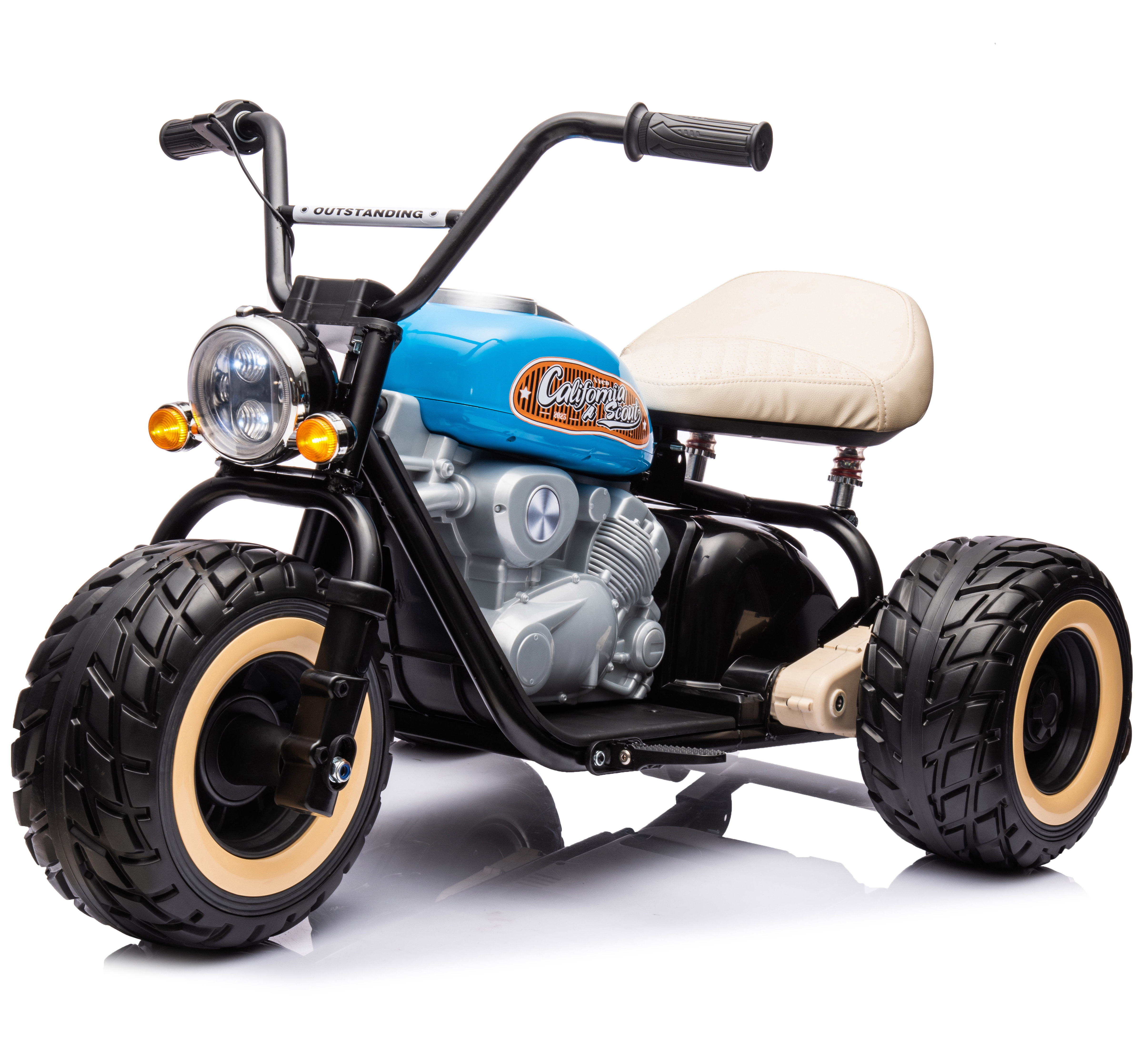 End Foam Wheel Outdoor Child Bike Electric Three-Wheeled Motorcycle with Power Display