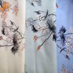 Floral Pattern Soft Tulle Fabric Tencel Printed Pure Cotton Printed Sleepwear