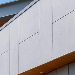 China Green Material 6mm 8mm Thickness Villa Exterior Wood Grained Fiber Cement Siding Board factory