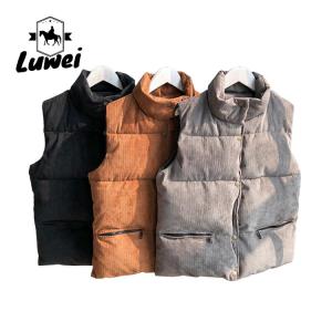 China Leisure Crop Top Bubble Vest Polyester Utility Cotton Utility Sleeveless factory