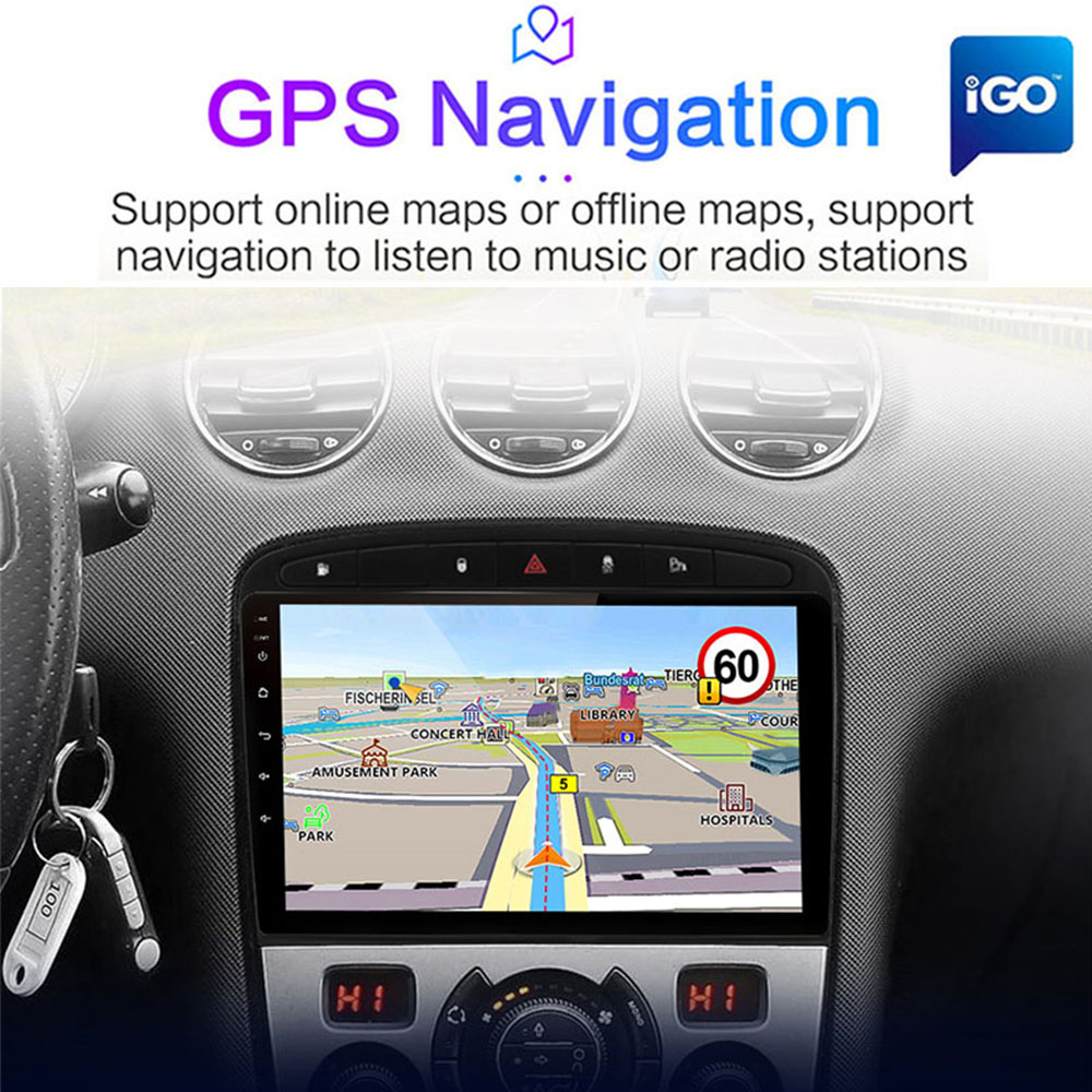 Universal 9" Android10 Car Stereo with WIFI Carplay GPS and Steering Wheel Control