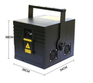 China 3W RGB Disco Laser Stage Light 12CH DMX Channel , 50000h Working Lifetime factory